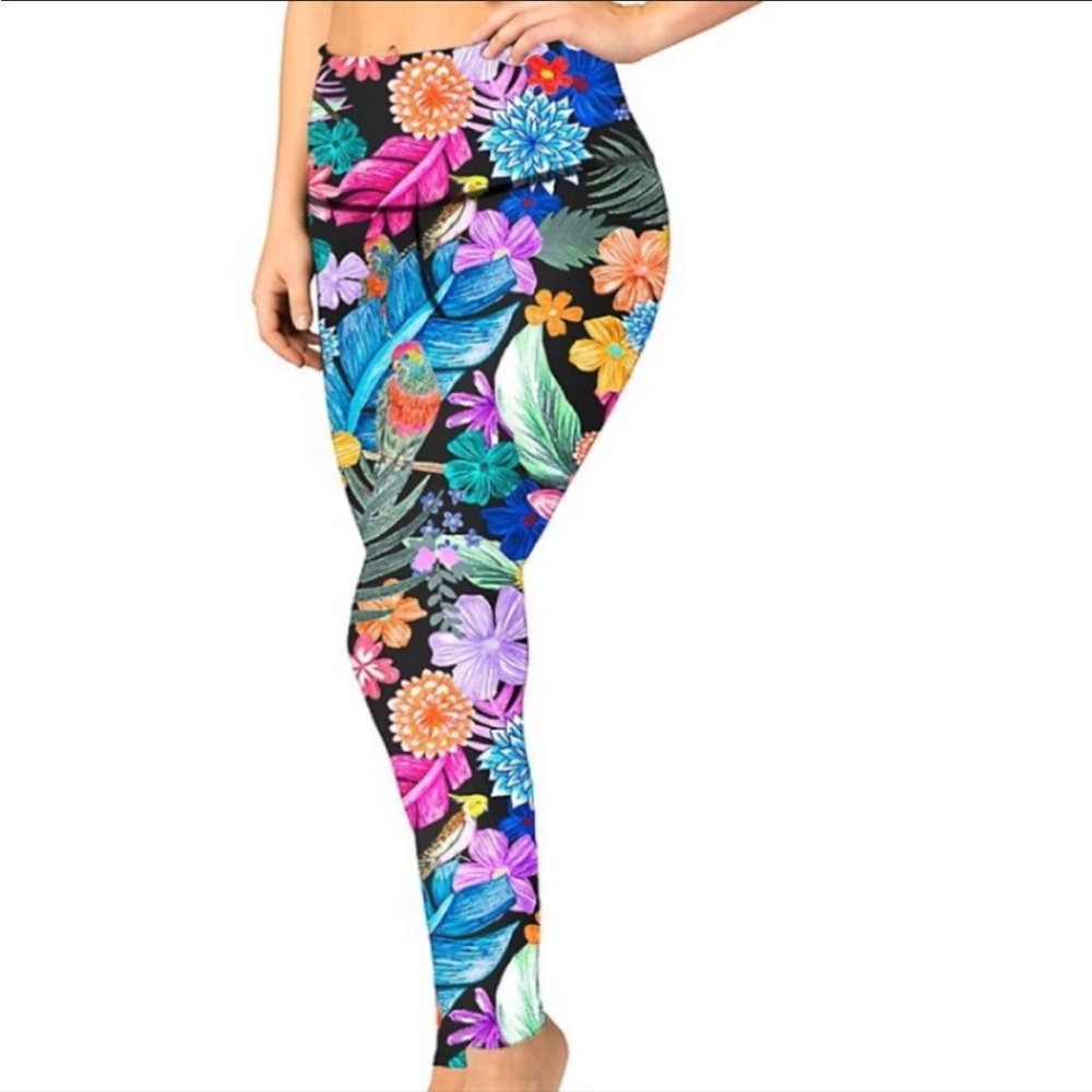 Beyond Yoga Tropical Hibiscus Leggings XS